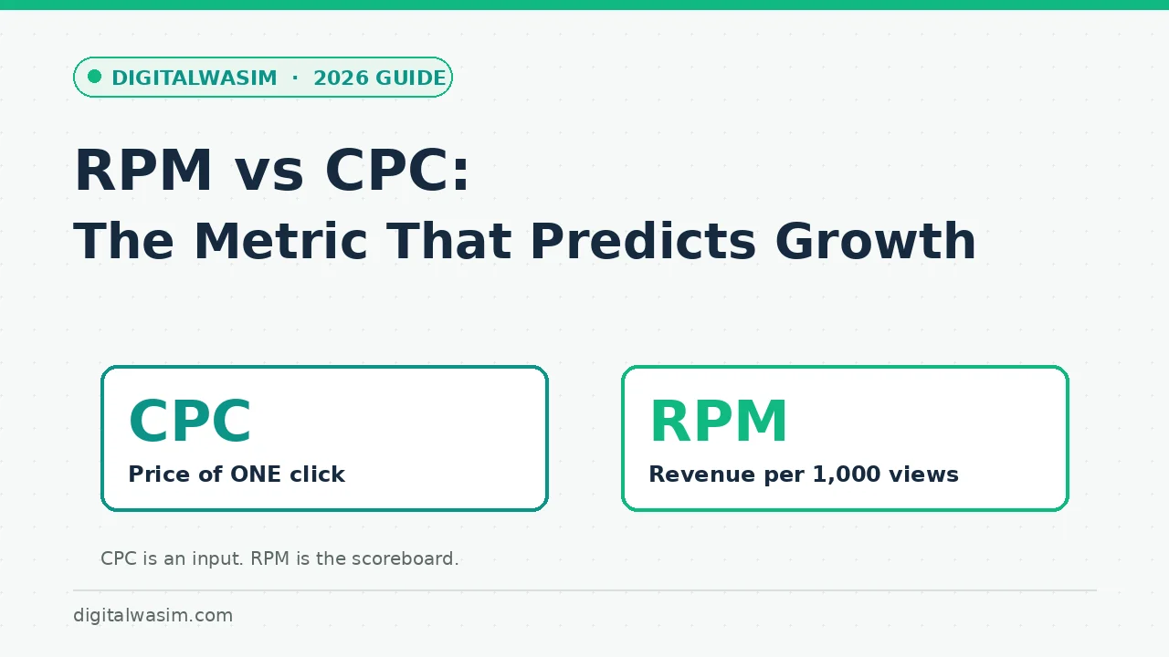 RPM vs CPC: Which Ad Metric Actually Predicts Growth